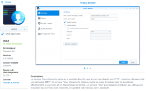 Synology's Proxy Server Package
